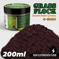 Green Stuff World - Static Grass Flock 4-6mm - SCORCHED...