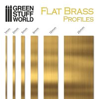 Green Stuff World - Flat Brass Profile 0.2 x 1mm