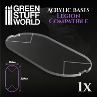 Acrylic Bases - Oval Pill 100x200mm (Legion)