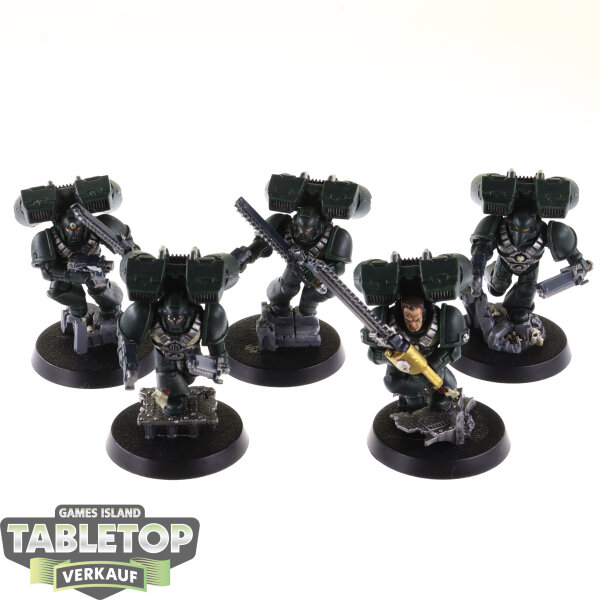 Dark Angels - 5x Assault Squad - gut bemalt