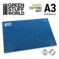 Green Stuff World - BLUE Scale Cutting Mat A3