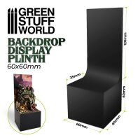 Green Stuff World - Backdrop Display Plinth 6x6x6cm Black