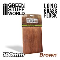 Green Stuff World - Long Grass Flock 100mm - Brown