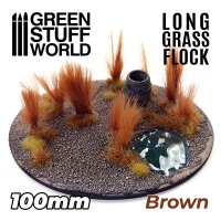 Green Stuff World - Long Grass Flock 100mm - Brown