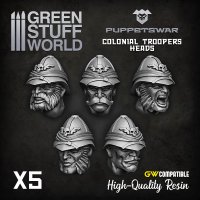Green Stuff World - Colonial Troopers Heads