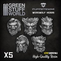 Green Stuff World - Werewolf heads