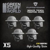 Green Stuff World - Masked Trench Troopers heads
