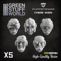 Green Stuff World - Cyborg heads