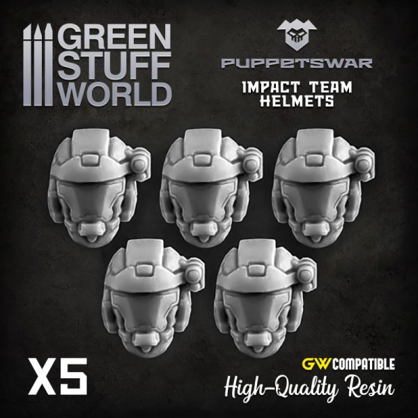 Green Stuff World - Impact Team helmets