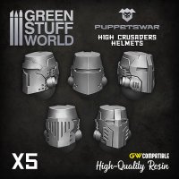 Green Stuff World - High Crusaders Helmets