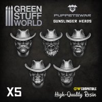 Green Stuff World - Gunslinger heads