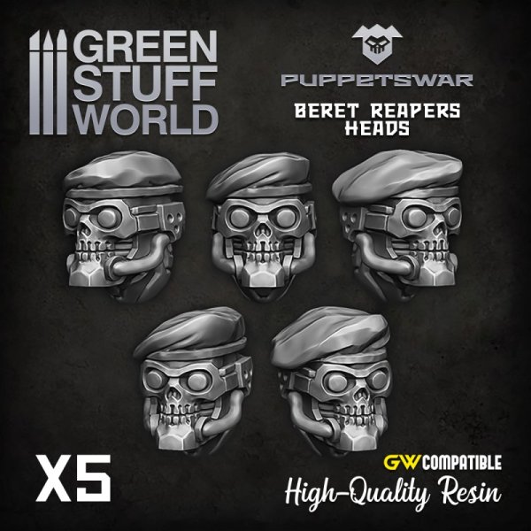 Green Stuff World - Beret Reapers heads