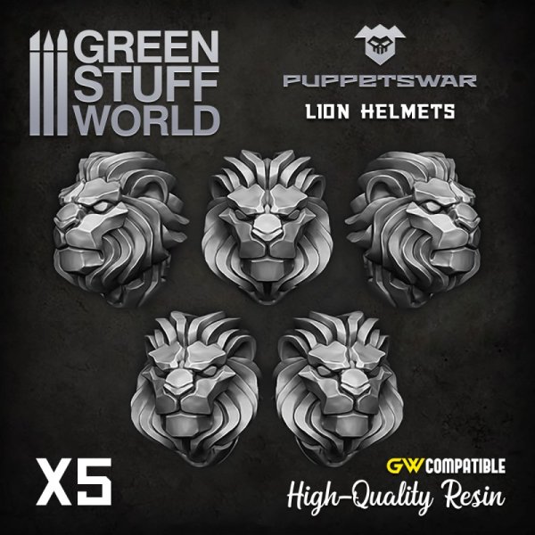 Green Stuff World - Lion Helmets