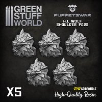 Green Stuff World - Wolf Shoulder Pads 2