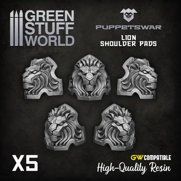 Green Stuff World - Lion Shoulder Pads