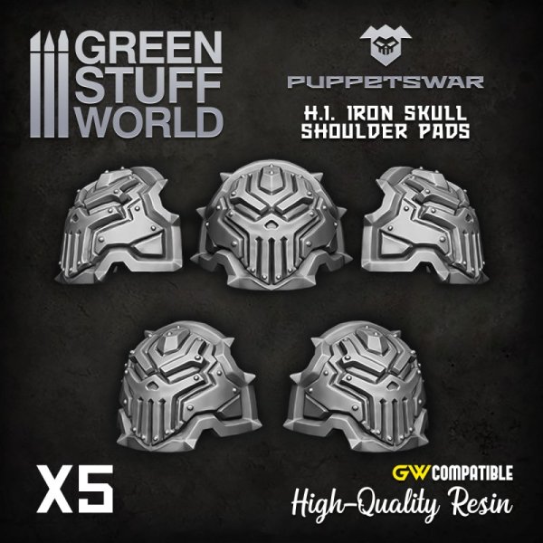 Green Stuff World - Iron Skull Shoulder Pads 2