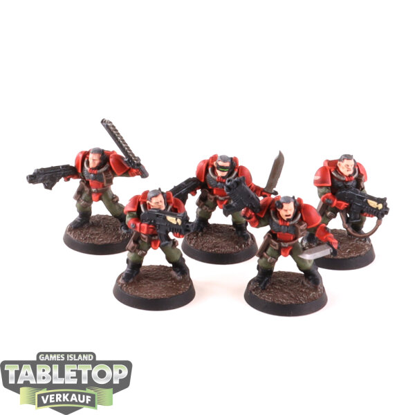 Blood Angels - 5 Scouts - gut bemalt