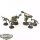 Sonstige Tabletops - Seraphon - 6 Frog Warriors - gut bemalt