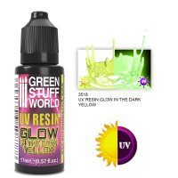 Green Stuff World - UV RESIN 17ml YELLOW - Glow in the Dark