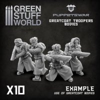 Green Stuff World - Greatcoat Troopers Bodies