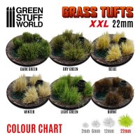 Grass TUFTS XXL - 22mm self-adhesive - LIGHT GREEN