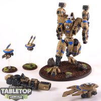 Tau Empire - XV104 Riptide Battlesuit & 2 Drohnen -...