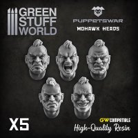 Green Stuff World - Mohawk heads