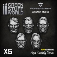 Green Stuff World - Cossack heads