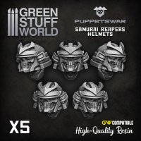 Green Stuff World - Samurai Reapers helmets