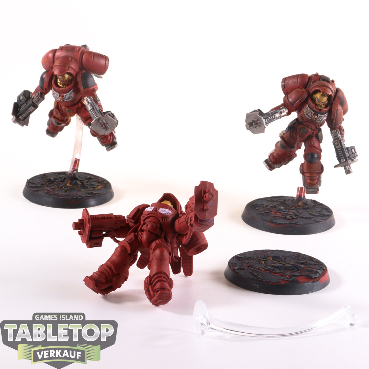 Space Marines 3 Primaris Inceptors Teilweise Bemalt Bemalte Und