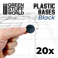 Plastic Bases - Round 28.5mm BLACK