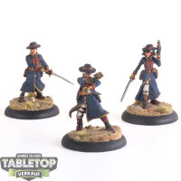 Malifaux - Guild - 3 Guards - bemalt