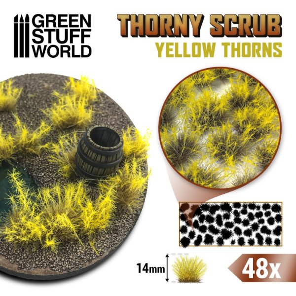 Green Stuff World - Thorny Scrubs - YELLOW THORNS