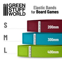 Green Stuff World - Elastic Bands for Board Games 200mm - Pack x4