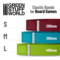Green Stuff World - Elastic Bands for Board Games 400mm - Pack x4