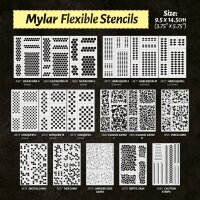 Flexible Stencils - HARLEQUIN M (9x5mm)