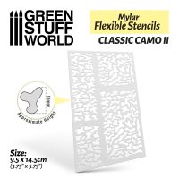 Green Stuff World - Flexible Stencils - Classic Camo 2...