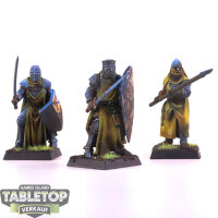 3 x Temple Knights, Highlands Miniaturen  - gut bemalt
