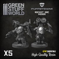 Green Stuff World - Orc Heads 2