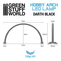 Green Stuff World - Hobby Arch LED Lamp - Darth Black