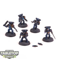 Horus Heresy - 5 x Night Lords Assault Squad - gut bemalt