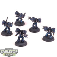 Horus Heresy - 5 x Night Lords MKV Assault Squad - gut bemalt