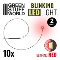 BLINKING LEDs - RED &ndash; 2mm