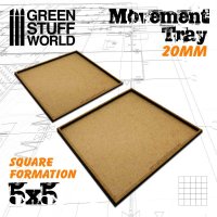 Green Stuff World - MDF Movement Trays 20mm 5x5