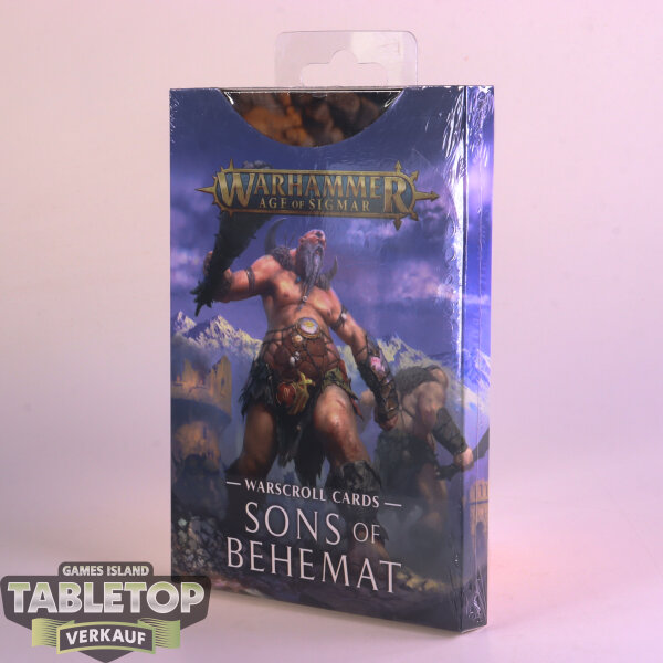 Sons of Behemat - Warscroll Karten 2te Edition - deutsch