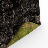 Playmats.eu - Volcanic World Two-sided rubber Play Mat - 48x48 inches