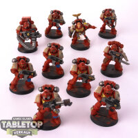 Blood Angels - 10 x Tactical Squad klassisch - bemalt