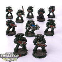 Dark Angels - 10 x Tactical Squad klassisch - bemalt