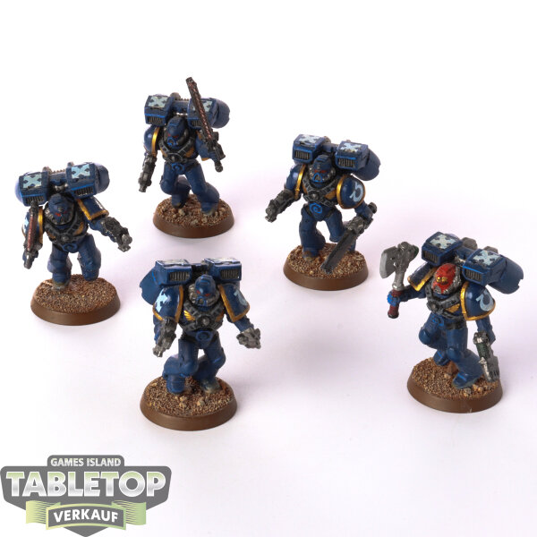 Space Marines - 5 x Assault Squad klassisch - bemalt