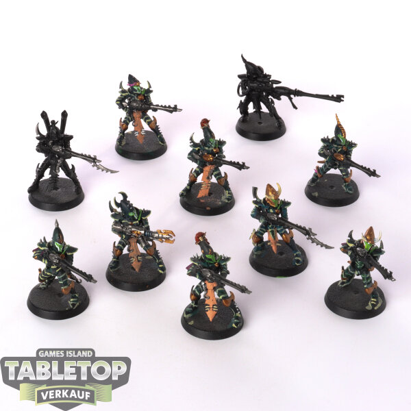 Drukhari - 10 x Kabalite Warriors - teilweise bemalt